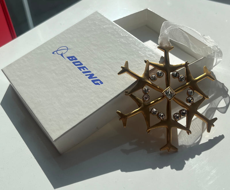 Boeing Christmas 2014 Snowflake Ornament