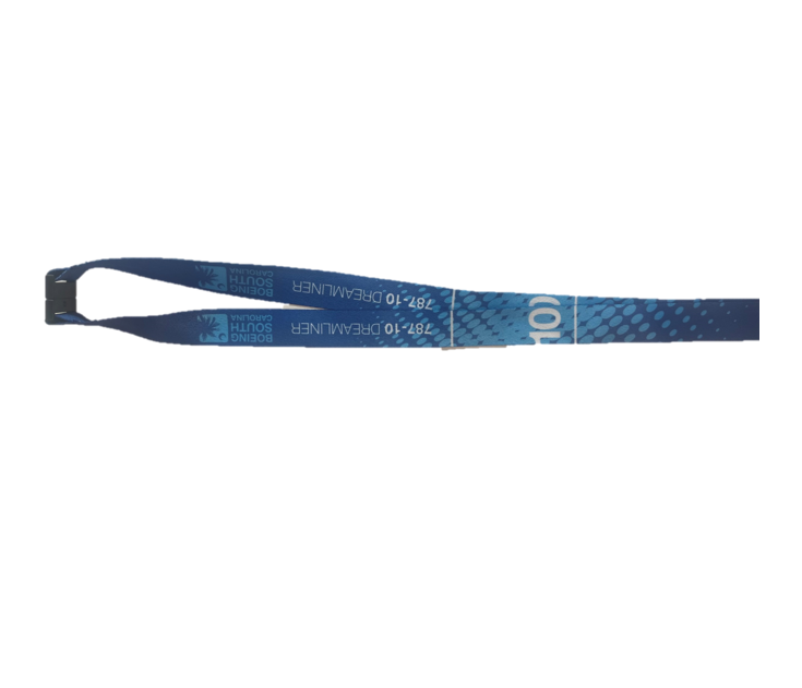 Boeing Logo Retractable Lanyard (White Face) - Flight Experience Melbourne