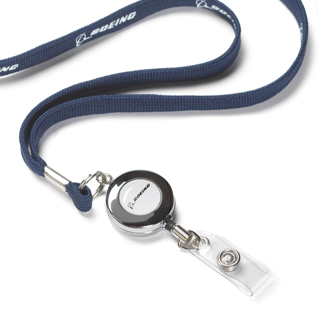 Boeing Logo Retractable Lanyard (White Face)