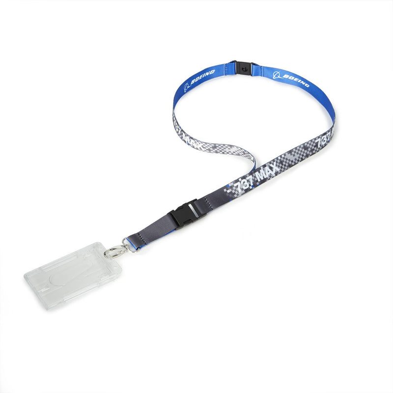 737 MAX Pixel Graphic Lanyard