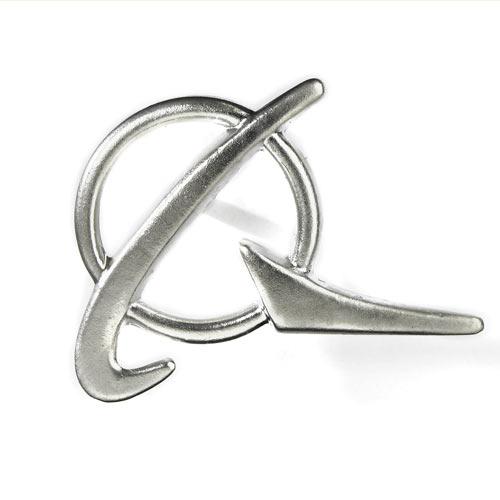 Boeing Logo Silver Lapel Pin